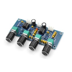 XH-A901 NE5532 Tone Board Preamp Pre-amp with Treble Bass Volume Adjustment Pre-amplifier Tone Controller