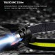 Xpg Cob Led Headlamp Outdoor USB Rechargeable Super Bright Zoomable Sensor Fishing Headlight Torch