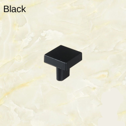 Zinc Alloy Square American Handle Drawer Pull for Home Bathroom Kitchen Cabinet Black