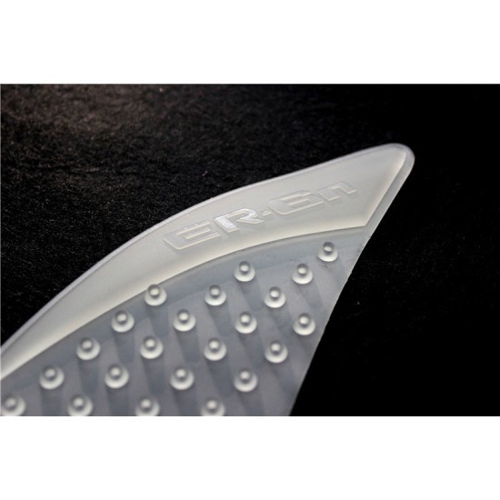 1 Pair Motorcycle Anti Slip Pad Oil Box Protector Sticker for  Kawasaki ER-6N 06-15 Transparent