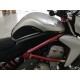 1 Pair Motorcycle Anti Slip Pad Oil Box Protector Sticker for  Kawasaki ER-6N 06-15 black