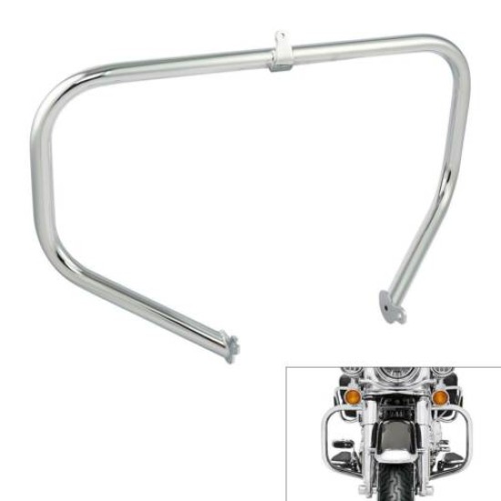 1.25"Highway Engine Guard Crash Bar For Touring Road Street Glide 09-20 Plated