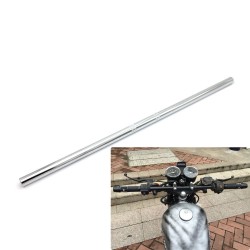 Universal 7/8" 22mm Tracker Handlebar Drag Bar for Motorcycle Bike silver_straight