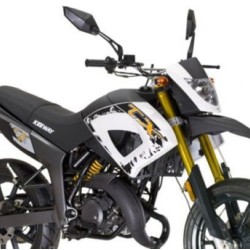 Universal Motorcycle Front Fenders Polypropylene Body Frame Fender for Bikes ATV black