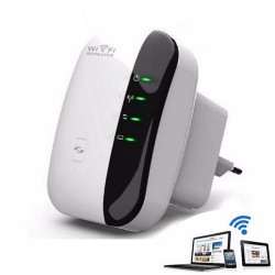 300Mbps Wifi Repeater Wireless-N 802.11 AP Router Extender Signal Booster  UK plug