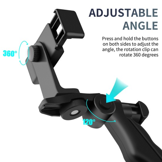 360° Adjustable Tripod Desktop Stand Desk Holder Stabilizer For Cell Phone GoPro black