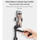 A21 Video Stabilizer Selfie Stick Tripod Bluetooth Tripod Selfie Stick Fill Light for iPhone Xiaomi Huawei Gimbal Mobile Phone Black-80cm