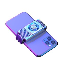 Air Cooler Mobile Phone Fast Radiator For Android IOS Smartphone Cooling Fan Silver