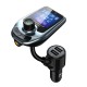 Big Screen Car MP3 Bluetooth 5.0 Player Dual USB Charging black