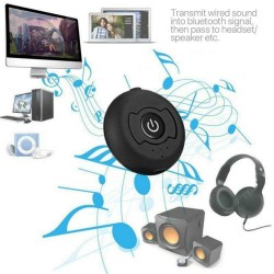 CSR 4.0 Dual Bluetooth 4.0 Audio Signal Transmitter 3.5mm Audio Interface of TV DVD MP3 black