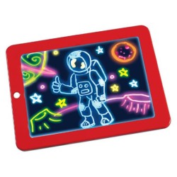 Children Painting Board 3D Drawing Pad Writing Plate Kids Art Sketchpad With Brush Cards Boys Girls Christmas Gift Red