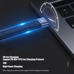 Flexible  Data  Charging  Cable Type-c Male-to-male / Usb Male To Type-c Male / Usb Female To Type-c Male Short-line High-speed 10g Fast Charging Type-c male to type-c male