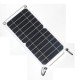 Usb Solar Panel Outdoor Flexible Panel 6w 5v Portable Climbing Camping Travel Solar Charger Generator Power Bank Black