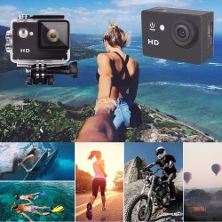 A1 2.0" Waterproof Outdoor Mini HD Action Camera Helmet Sport DV Camera for Skiing Diving Riding - Blue