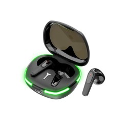 1 Pair Pro60 Tws Wireless Bluetooth Headset Low Latency Low Power Bass Stereo Music Gaming Earphone Black