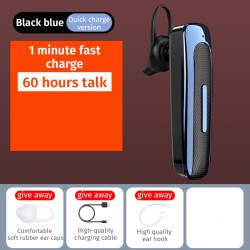E03 Smart Wireless  In-ear  Earphones Mobile Phone Universal Driving Business Mini Bluetooth Headset Black blue