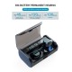 G06 Bluetooth Earphone TWS Stereo Business Headset Wireless LED Power Display Earbuds With Microphone black