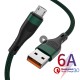 6a 66w Nylon Braided Data  Cable Super Fast Charging Mobile Phone Charger Cable For Data Transmission Compatible For Iphone 13 Huawei Xiaomi 1 meter_type-C interface