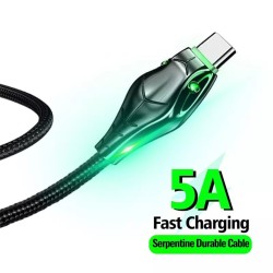 Charging Data Cable with Led Light Android 5A Fast Charging Line for Samsung Huawei Xiaomi 3 Meter Type-c