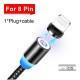 Led Magnetic Usb Cable Fast Charging Type C Cable Magnet Charger Data Charge Micro Usb Cable Mobile Phone Cable Type- C interface