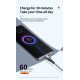 Usb Type C Cable 6a 66w Fast Charging Usb C Charger Cable Data Cord For Huawei Xiaomi Samsung Oppo 2 meters