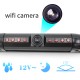 170° HD WiFi Car License Plate Wireless w/ Rearview Camera IR LED Night Vision black