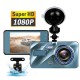 3.6 Inch Dual Lens Car  Driving  Recorder With A Bracket Wide-angle Car Dvr Dash Cam Video Recorder G-sensor 1080p Front Rear Cameras As shown