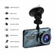 3.6 Inch Dual Lens Car  Driving  Recorder With A Bracket Wide-angle Car Dvr Dash Cam Video Recorder G-sensor 1080p Front Rear Cameras As shown