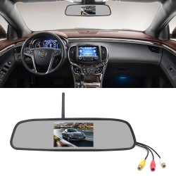 4.3 inches 2.4G Wireless Visual Astern Rearview Mirror Wireless Camera System black