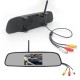 4.3 inches 2.4G Wireless Visual Astern Rearview Mirror Wireless Camera System black