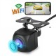Backup Camera Wifi Wireless Transmission HD Waterproof Driving Recorder Night Vision Lens Black