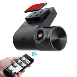 Car  Driving  Recorder Wifi Dash Cam 170 Degree Rotatable Mobile Phone Interconnection Usb Car Dvr Camera Video Recorder black