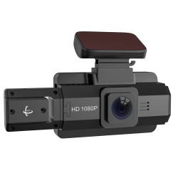 Car Driving Recorder Dual Lens Dvr Camera HD 1080P Dash Cam USB Monitoring Black
