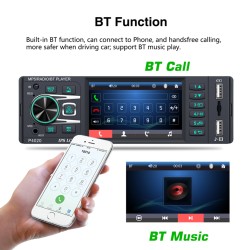 Car Radio 4.1-inch Digital Ips Screen Mp5 Player Aux Usb Card Bluetooth with 4 light camera