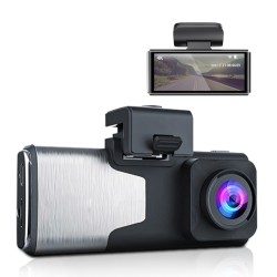 Dash Cam 4k Dual Lens Front Rear Dual Recording Camera Night Vision Parking Monitor Wifi Gps Black