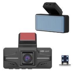Hidden Driving Recorder 3.16-inch Screen HD 1080P Dual Recording Car Dvr Night Vision Camcorder Black