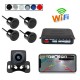 Wireless WIFI Car Rear View Reverse Parking Cam Radar Night Vision PZ600wifi-16.5 Parking camera set black