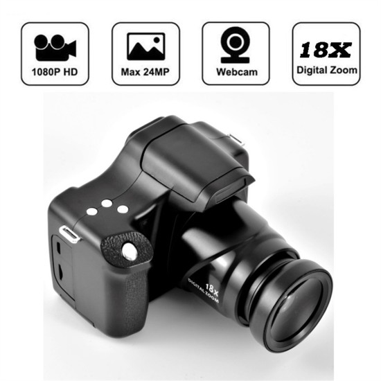 18x Micro Single 1080p HD Digital Camera Set Portable Video Camcorder with Microphone Led Fill Light