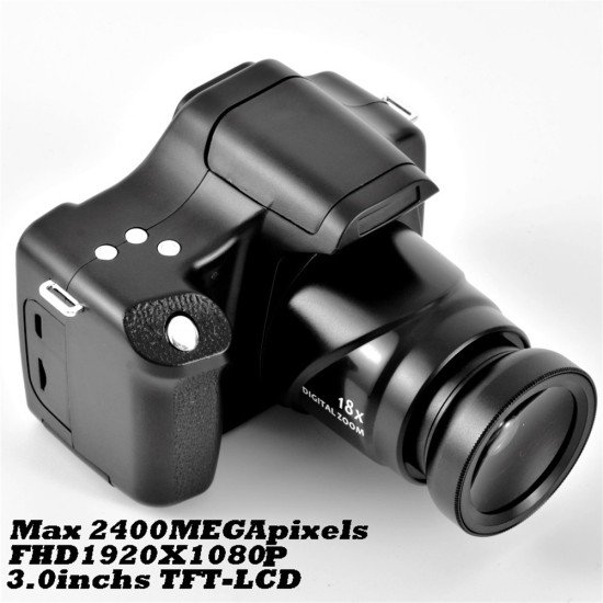 18x Micro Single 1081p HD Digital Camera Set Portable Video Camcorder with Microphone Led Fill Light