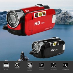 2.7 inch LCD Screen 16X Digital Zoom Video Camcorder HD Handheld Digital Camera  red EU plug