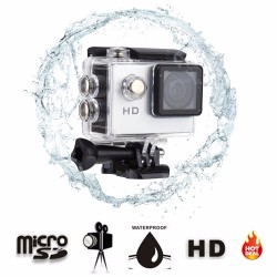 A1 2.0" Waterproof Outdoor Mini HD Action Camera Helmet Sport DV Camera for Skiing Diving Riding - Yellow