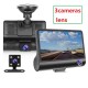 4" HD Night Car Dvr Dash Cam 4.0 Inch Video Recorder Auto Camera 3 Camera Lens With Rear View Camera Registrator Dashcam DVRs black