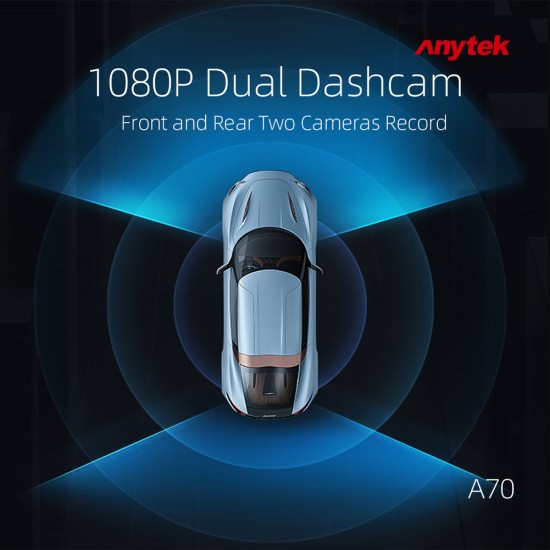 Car DVR 3.0 inches Vehicle-mounted DVR FHD 1080P Automobile Data Recorder Night Vision Recorder black