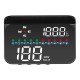 Car Hud Head-up Display Gps System Hd Windshield Projector Speedometer Electronic Voltage Display Black