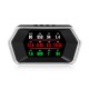 HD Hud Head-up Display OBD2 and GPS Smart Meter Digital Car Speedometer Safety Alarm Black