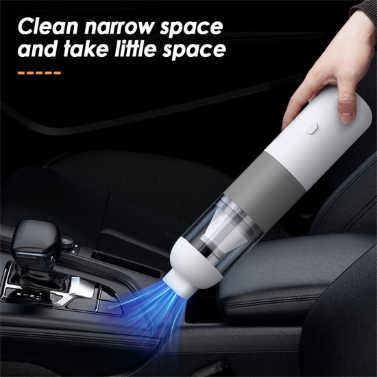 20000pa Powerful Car Vacuum Cleaner Visual Cup Portable Handheld Powerful Suction Vacuum Cleaner Black Blue