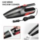 220v Wireless/Wired Hand Held Car Vacuum Cleaner Portable Car Wet Dry One-key Control Vacuum Cleaner With Light Car Auto Home Duster Wireless black