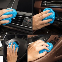 Interior Cleaning Magic Cleaning Glue For Car Interior Air Outlet Useful Car Interior Cleaning Soft Glue Blue