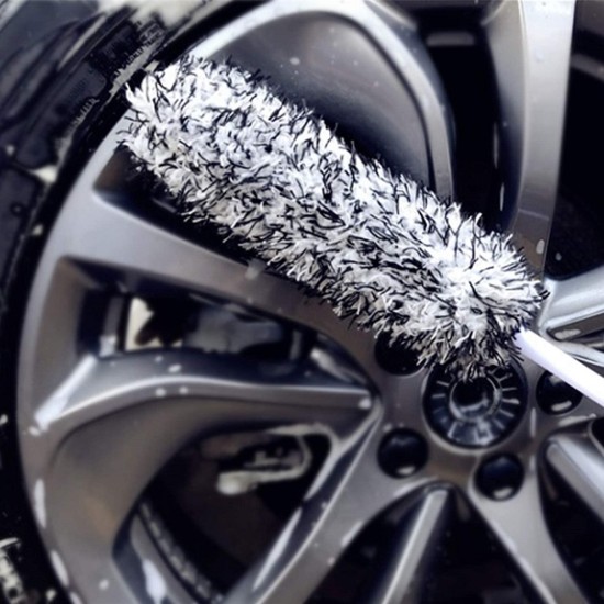 Multi-purpose Microfiber Car Wheel Cleaning Brush Tires Hub Brushes Black