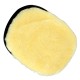 Soft Wool Car Washing Gloves Washer Care Brush Multipurpose Plush Cleaning Tool Accessories (24x16cm) black+yellow